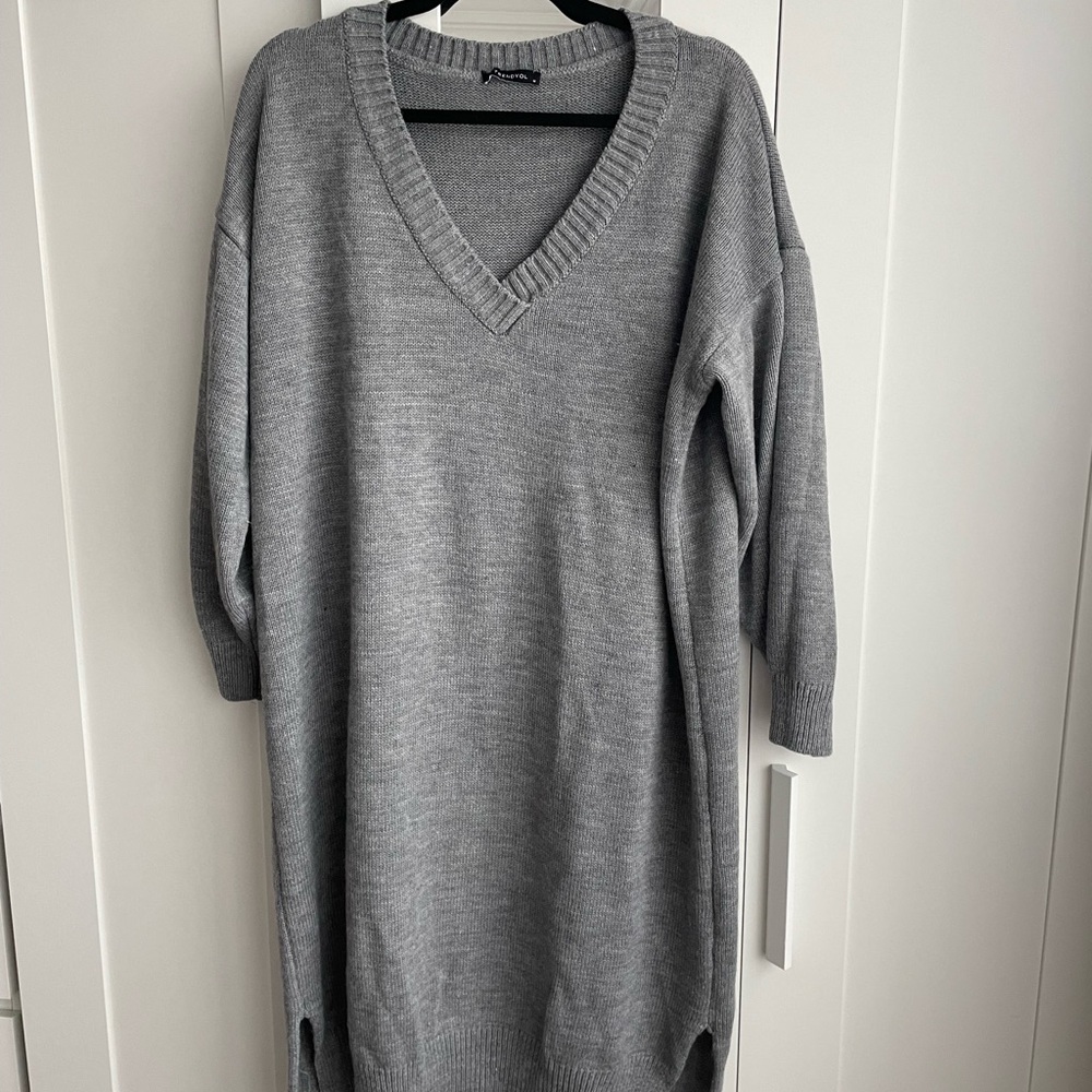 Trendyol Gray Knit Dress